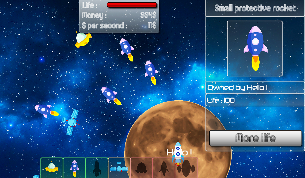 Screen capture of LaserBattle