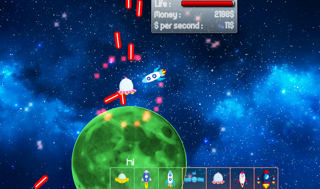 Screen capture of LaserBattle